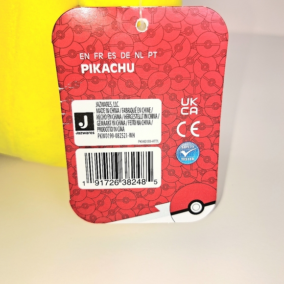 Pokemon Seasonal Christmas Holiday Pikachu Star Hat Plush 8" - Picture 3 of 7